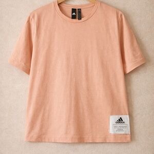 Adidas Apricot Tee with Logo Patch